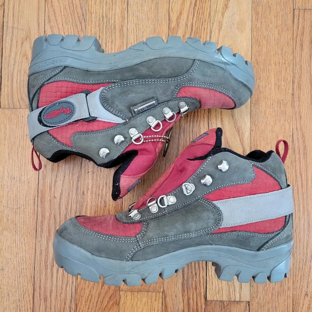 Vasque 7 Gore Tex Hiking Mountaineering Boot Red Gray Vibram Outdoor‎ Gore Tex